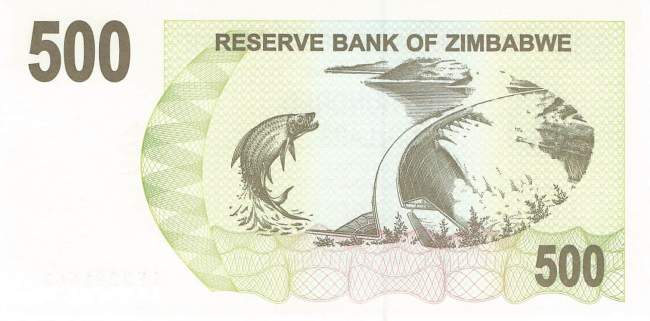 500 Dollars Zimbabwe p.43 2006